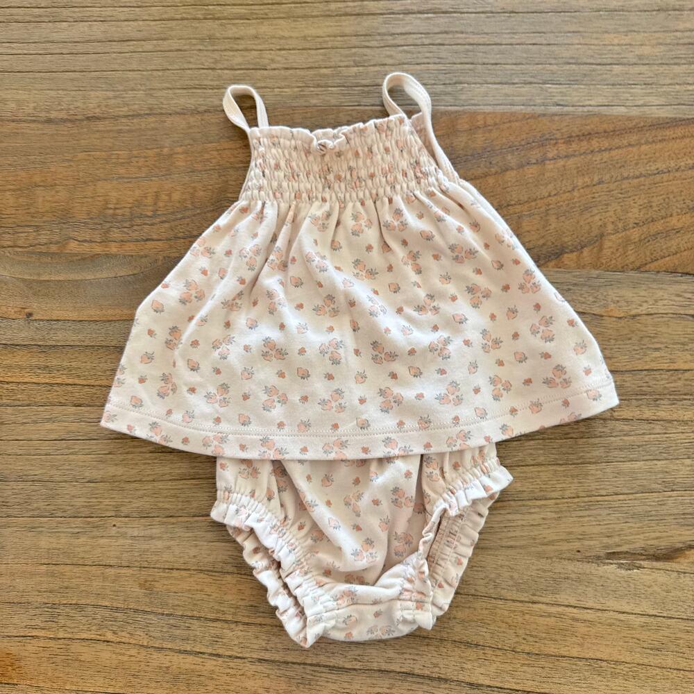 Quincy Mae Smocked Tank & Bloomer Set - Size 3-6 months